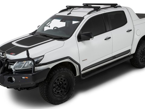 Kit 2 barres de toit noire HD 1250mm pieds CXB Heavy Duty