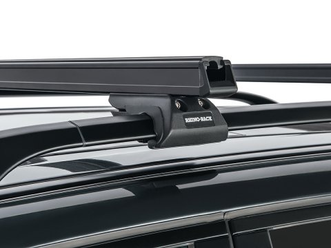 Kit 2 barres de toit noire HD 1250mm pieds CXB Heavy Duty