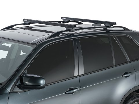 Kit 2 barres de toit noire HD 1250mm pieds CXB Heavy Duty