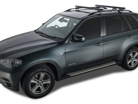 Kit 2 barres de toit noire HD 1250mm pieds CXB Heavy Duty