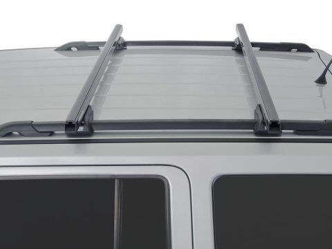 Kit 2 barres de toit noire HD 1250mm pieds CXB Heavy Duty
