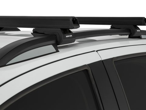 Kit 2 barres de toit noire HD 1250mm pieds CXB Heavy Duty