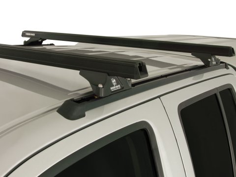 Kit 2 barres de toit noire 1375mm Heavy Duty RLTP Trackmount Nissan Navara D40 2005-2015