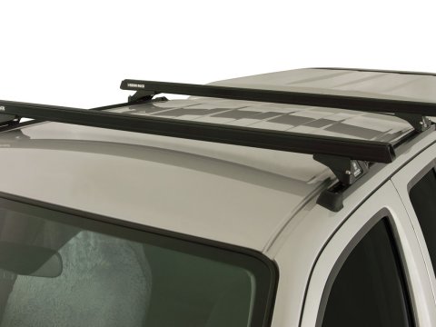 Kit 2 barres de toit noire 1375mm Heavy Duty RLTP Trackmount Nissan Navara D40 2005-2015