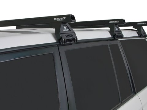 Kit 3 barres de toit noire 1375mm Heavy Duty RL110 Trackmount Toyota Land Cruiser