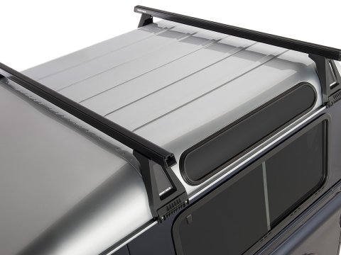 Kit 2 barres de toit noire Heavy Duty 1500mm avec pieds RL210 Land Rover Defender