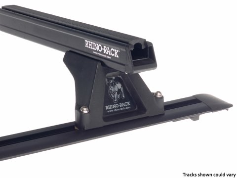Kit 2 barres de toit noire Heavy Duty 1500mm avec pieds RLTF Hyundai iLoad/iMax 2008-2021