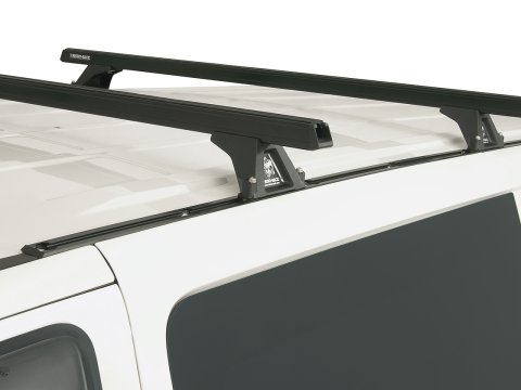 Kit 2 barres de toit noire Heavy Duty 1500mm avec pieds RLTF Hyundai iLoad/iMax 2008-2021