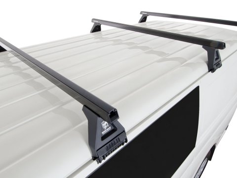Kit 3 barres de toit noire Heavy Duty 1500mm avec pieds RL150 Toyota Hiace Gen IV H10 1989-2005