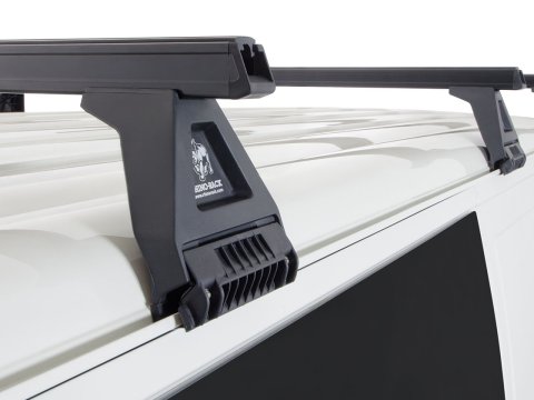 Kit 3 barres de toit noire Heavy Duty 1500mm avec pieds RL150 Toyota Hiace Gen IV H10 1989-2005