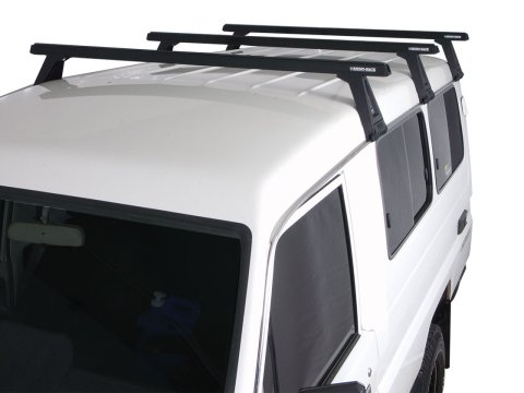 Kit 3 barres de toit noire Heavy Duty 1500mm avec pieds RL210