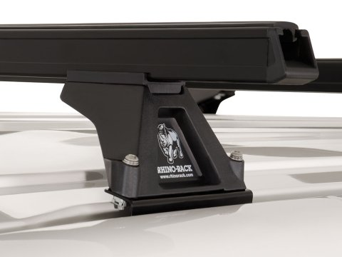 Kit 4 barres de toit noire Heavy Duty 1500mm avec pieds RLTF Volkswagen Caravelle/Multivan/Transporter T5/T6