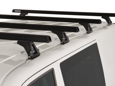 Kit 4 barres de toit noire Heavy Duty 1500mm avec pieds RLTF Volkswagen Caravelle/Multivan/Transporter T5/T6