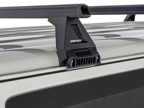Kit 4 barres de toit noire Heavy Duty 1500mm avec pieds RL150 Toyota Hiace Gen IV/V