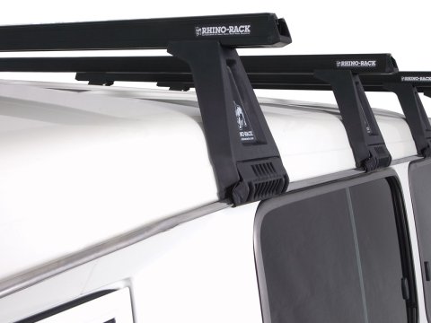 Kit 4 barres de toit noire Heavy Duty 1500mm avec pieds RL210