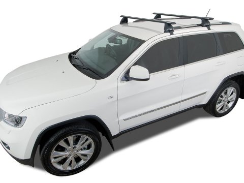 Kit 2 barres de toit noire Vortex 1370mm série 2500 Jeep Grand Cherokee WK2 2011-2022