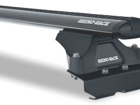 Kit 2 barres de toit noire 1800mm Vortex avec pieds RLTP Fiat Ducato Gen II & III