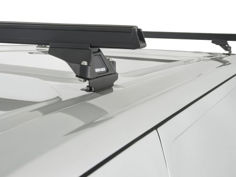 Kit 2 barres de toit noire Heavy Duty avec pieds RLTP Ford Transit Custom 2014-