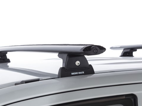 Kit 2 barres de toit noire Vortex 1370mmRLT600 Trackmount Toyota Hilux Vigo 2005-2015
