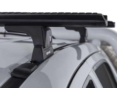 Kit 2 barres de toit noire Vortex 1370mmRLT600 Trackmount Toyota Hilux Vigo 2005-2015