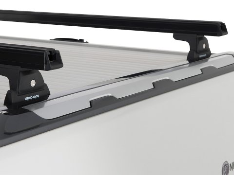 Kit 2 barres de toit noire Heavy Duty 1500mm avec pieds RLT600 Ford Ranger Wildtrak T6/T7/T8 2012-2022
