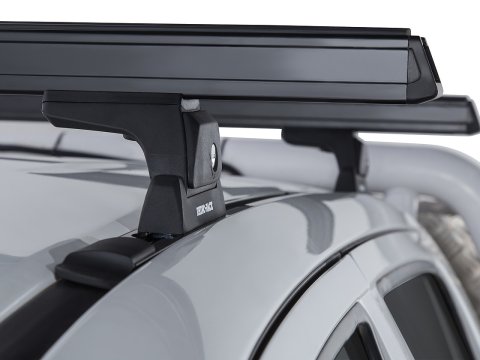 Kit 1 barre de toit noire 1375mm Heavy Duty avec pieds RLT600 Trackmount Toyota Hilux Vigo 2005-2015