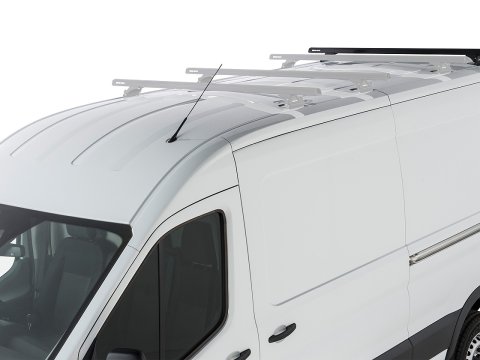 Kit 1 barre de toit noire Heavy Duty 1500mm avec pieds RLTP Ford Transit 2014-