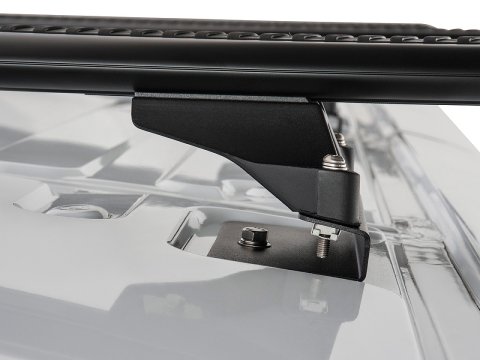 Kit 4 barres de toit noire 1800mm Vortex avec pieds RLTP Ford Transit 2014-