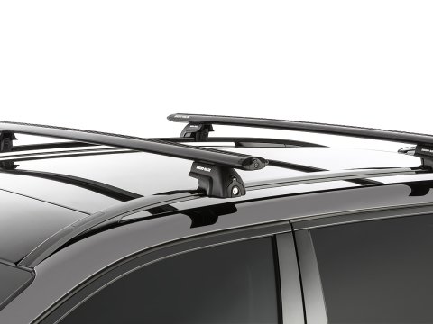 Kit 2 barres de toit noire Vortex 1370mm avec pieds SX