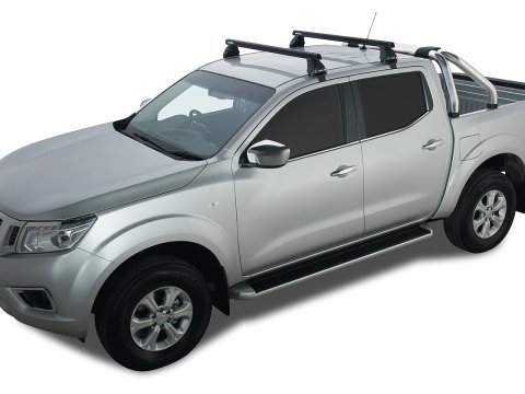 Kit 2 barres de toit Heavy Duty noire 1250mm série 2500 Nissan Navara NP300 2015-2021