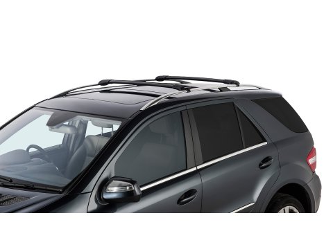 Kit 2 barres de toit noire Vortex montage StealthBar Mercedes Benz M Class W164 2005-2012