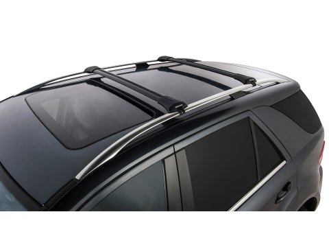 Kit 2 barres de toit noire Vortex montage StealthBar Mercedes Benz M Class W164 2005-2012