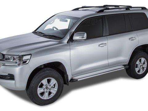 Kit 2 barres de toit noire 965 mm Vortex montage StealthBar Toyota Land Cruiser série 200 2007-2021