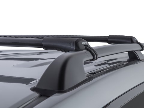 Kit 2 barres de toit noire 965 mm Vortex montage StealthBar Toyota Land Cruiser série 200 2007-2021