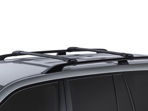 Kit 2 barres de toit noire 965 mm Vortex montage StealthBar Toyota Land Cruiser série 200 2007-2021