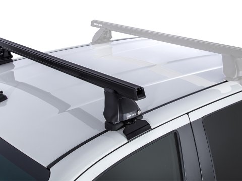Kit 1 barre de toit avant Heavy Duty noire 1250mm avec pied 2500 Toyota Hilux Revo 2015-