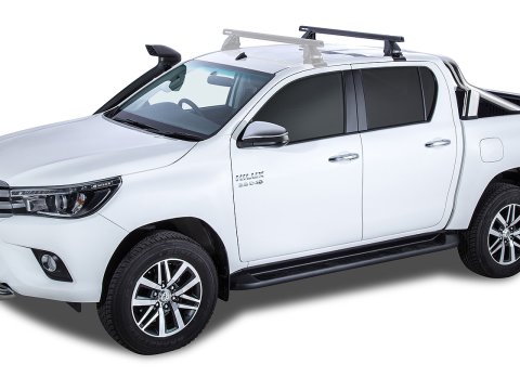 Kit 1 barre de toit arrière 1250 mm noire 2500 Heavy Duty Toyota Hilux Revo 2015-