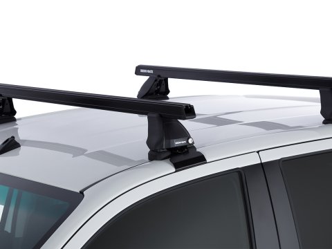 Kit 2 barres de toit Heavy Duty noire 1250mm série 2500 Toyota Hilux Revo 2015-