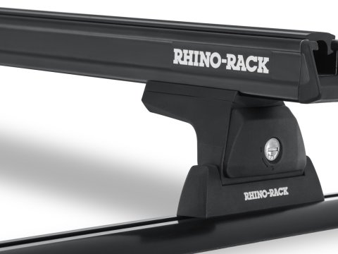 Kit 2 barres de toit noire 1250mm Heavy Duty RLT600 Trackmount Nissan Navara NP300 2015-2021