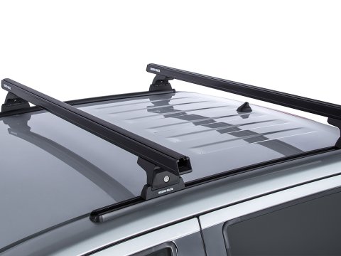 Kit 2 barres de toit noire 1250mm Heavy Duty RLT600 Trackmount Nissan Navara NP300 2015-2021