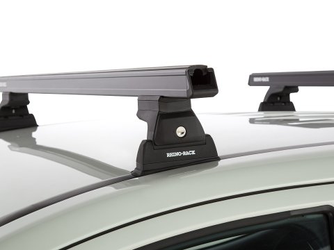Kit 2 barres de toit noire 1250 mm Heavy Duty RLT600 Ditch Mount Mitsubishi L200 Gen V MQ/MR 2015-