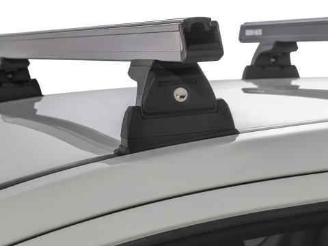 Kit 2 barres de toit noire 1250 mm Heavy Duty RLT600 Ditch Mount Mitsubishi L200 Gen V MQ/MR 2015-
