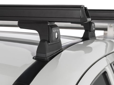 Kit 2 barres de toit noire 1250 mm Heavy Duty RLT600 Ditch Mount Mitsubishi L200 Gen V MQ/MR 2015-