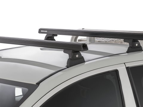 Kit 2 barres de toit noire 1250 mm Heavy Duty RLT600 Ditch Mount Mitsubishi L200 Gen V MQ/MR 2015-