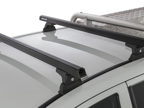 Kit 2 barres de toit noire 1250 mm Heavy Duty RLT600 Ditch Mount Mitsubishi L200 Gen V MQ/MR 2015-