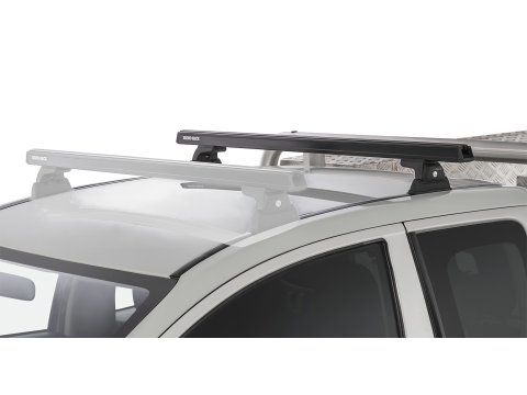 Kit 1 barre de toit arrière noire 1250mm Heavy Duty avec pied RLT600 Ditch Mount Mitsubishi L200 Gen V MQ/MR 2015-