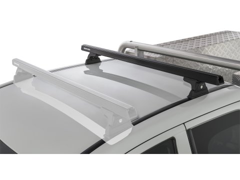 Kit 1 barre de toit arrière noire 1250mm Heavy Duty avec pied RLT600 Ditch Mount Mitsubishi L200 Gen V MQ/MR 2015-