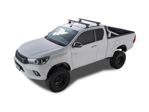 Kit 2 barres de toit HD 1250mm avec pieds RLT600 Hilux Revo Xtra Cabine 2015+