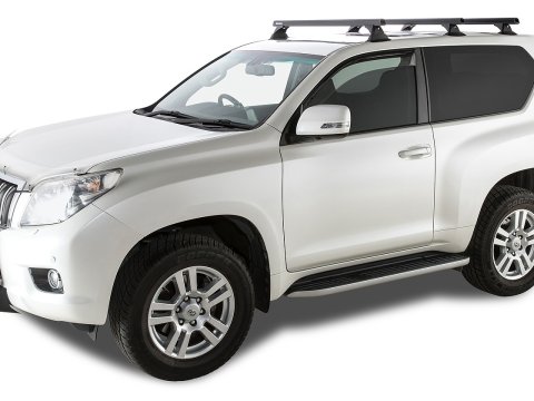 Kit 3 barres de toit noire 1250mm Heavy Duty RCH Toyota Land Cruiser série 150 2009-