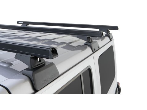 Kit 3 barres de toit noire 1500mm RCL Rhino-Rack Backbone Heavy Duty Jeep Wrangler JL 2019-